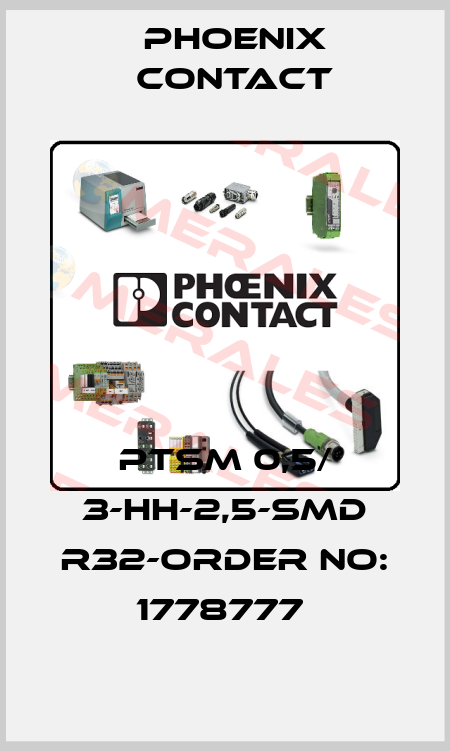 PTSM 0,5/ 3-HH-2,5-SMD R32-ORDER NO: 1778777  Phoenix Contact