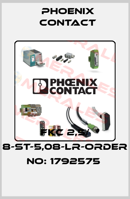 FKC 2,5/ 8-ST-5,08-LR-ORDER NO: 1792575  Phoenix Contact