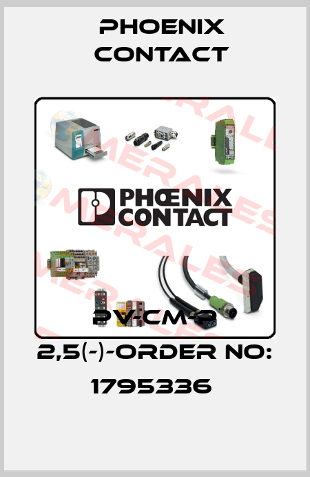PV-CM-P 2,5(-)-ORDER NO: 1795336  Phoenix Contact