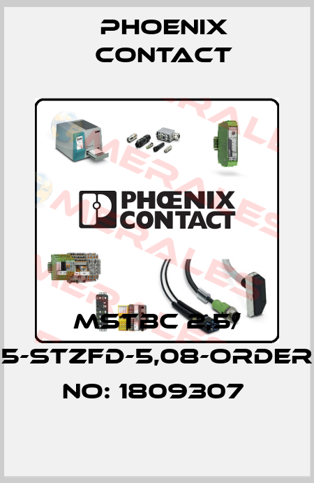 MSTBC 2,5/ 5-STZFD-5,08-ORDER NO: 1809307  Phoenix Contact