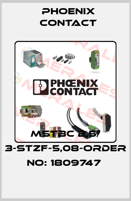 MSTBC 2,5/ 3-STZF-5,08-ORDER NO: 1809747  Phoenix Contact