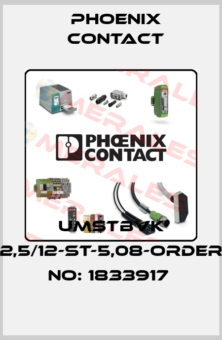 UMSTBVK 2,5/12-ST-5,08-ORDER NO: 1833917  Phoenix Contact
