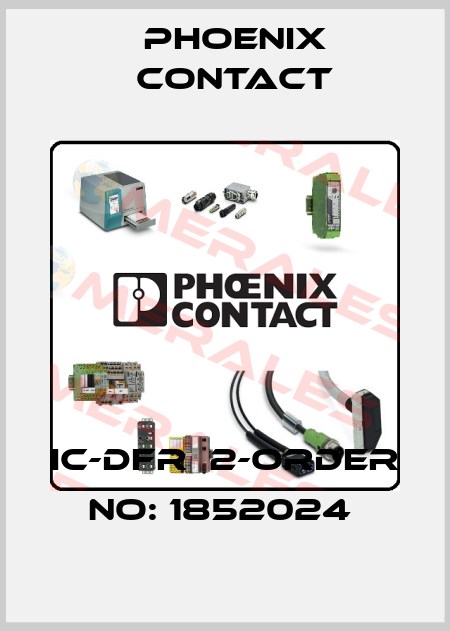 IC-DFR  2-ORDER NO: 1852024  Phoenix Contact