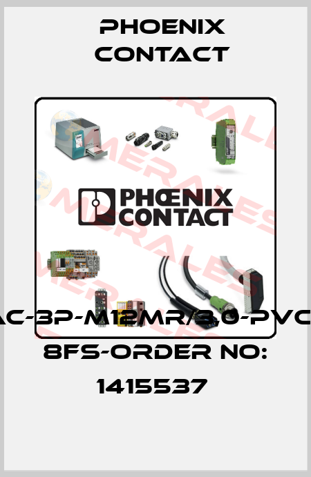 SAC-3P-M12MR/3,0-PVC/M 8FS-ORDER NO: 1415537  Phoenix Contact