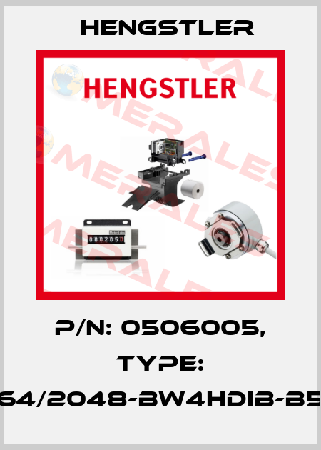 p/n: 0506005, Type: RI64/2048-BW4HDIB-B5-D Hengstler