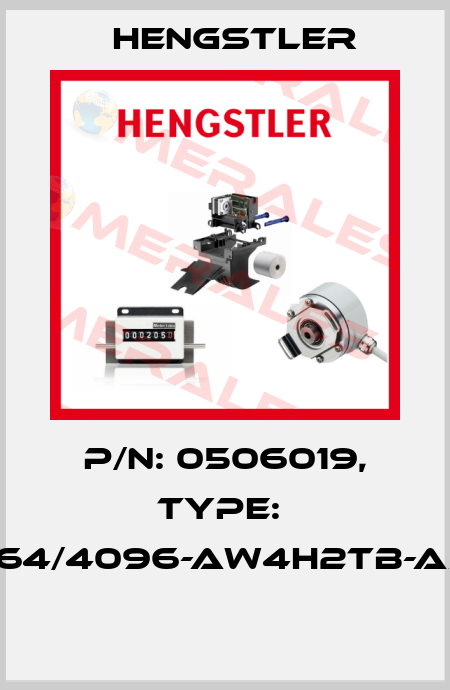 P/N: 0506019, Type:  RI64/4096-AW4H2TB-A5-I  Hengstler
