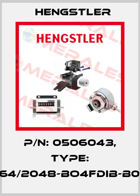 p/n: 0506043, Type: RI64/2048-BO4FDIB-B0-O Hengstler