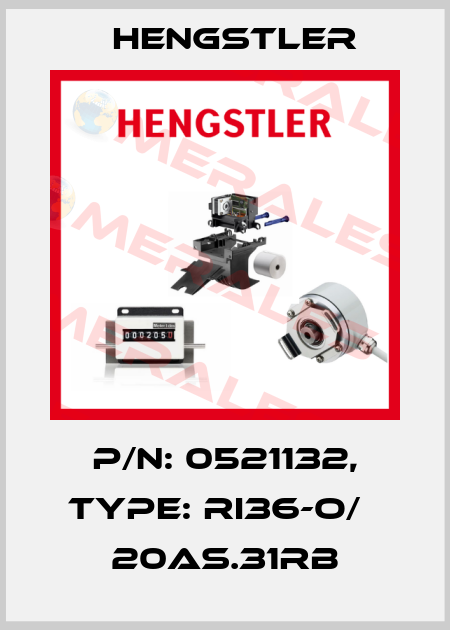 p/n: 0521132, Type: RI36-O/   20AS.31RB Hengstler
