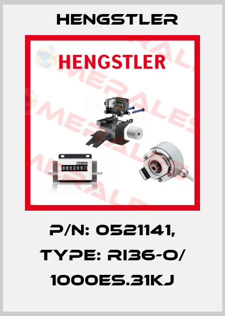 p/n: 0521141, Type: RI36-O/ 1000ES.31KJ Hengstler
