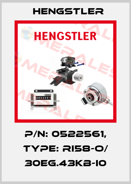 p/n: 0522561, Type: RI58-O/ 30EG.43KB-I0 Hengstler