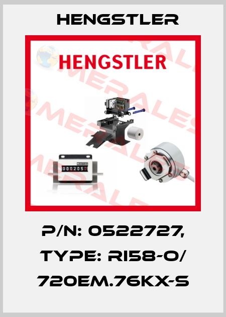 p/n: 0522727, Type: RI58-O/ 720EM.76KX-S Hengstler
