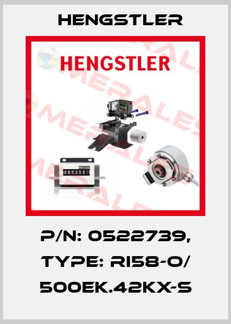 p/n: 0522739, Type: RI58-O/ 500EK.42KX-S Hengstler