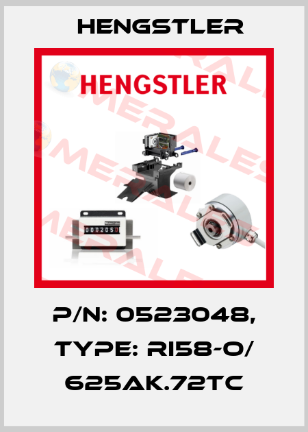 p/n: 0523048, Type: RI58-O/ 625AK.72TC Hengstler