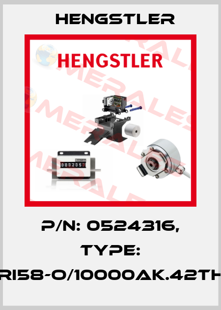 p/n: 0524316, Type: RI58-O/10000AK.42TH Hengstler