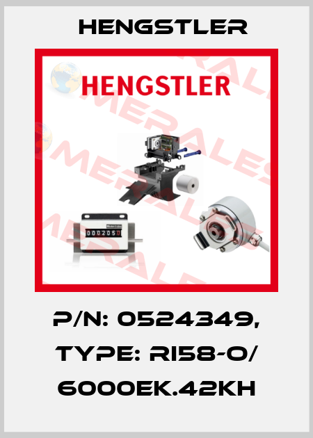 p/n: 0524349, Type: RI58-O/ 6000EK.42KH Hengstler