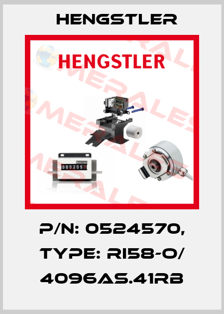 p/n: 0524570, Type: RI58-O/ 4096AS.41RB Hengstler