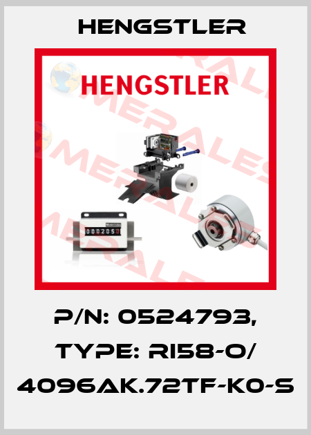 p/n: 0524793, Type: RI58-O/ 4096AK.72TF-K0-S Hengstler