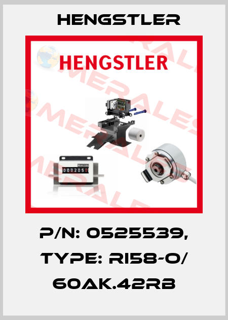 p/n: 0525539, Type: RI58-O/ 60AK.42RB Hengstler