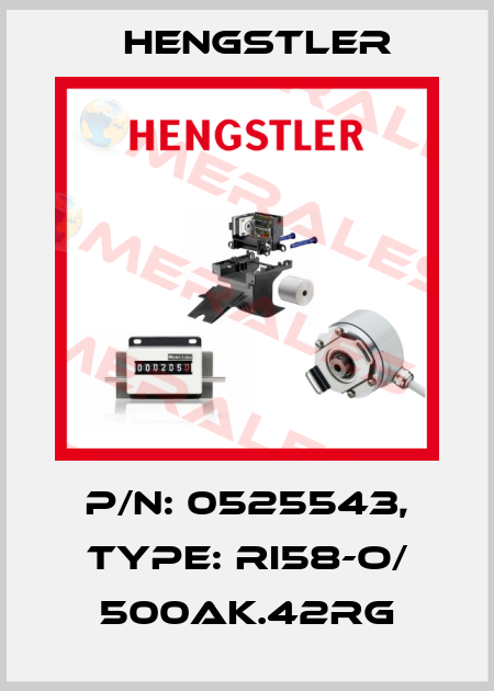 p/n: 0525543, Type: RI58-O/ 500AK.42RG Hengstler