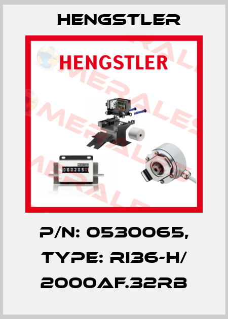 p/n: 0530065, Type: RI36-H/ 2000AF.32RB Hengstler