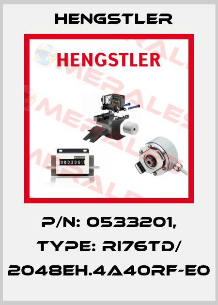 p/n: 0533201, Type: RI76TD/ 2048EH.4A40RF-E0 Hengstler