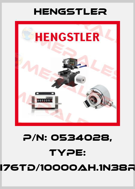p/n: 0534028, Type: RI76TD/10000AH.1N38RF Hengstler