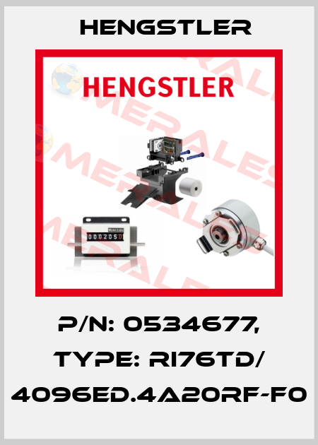 p/n: 0534677, Type: RI76TD/ 4096ED.4A20RF-F0 Hengstler