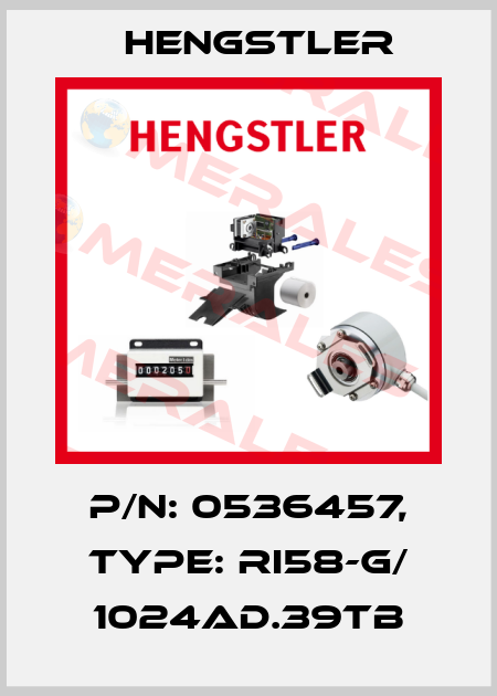 p/n: 0536457, Type: RI58-G/ 1024AD.39TB Hengstler