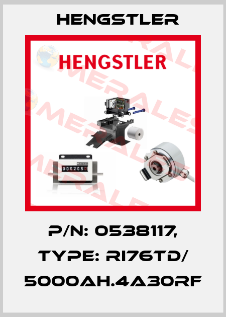 p/n: 0538117, Type: RI76TD/ 5000AH.4A30RF Hengstler