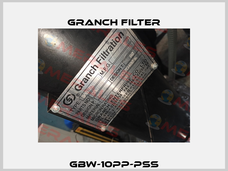 GBW-10PP-PSS GRANCH FILTER