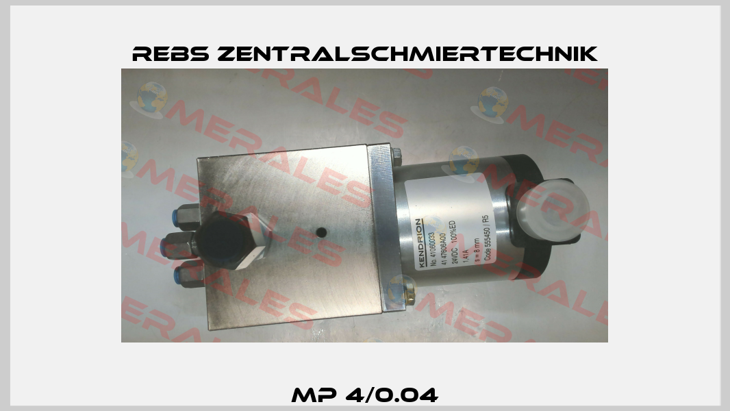 MP 4/0.04 Rebs Zentralschmiertechnik