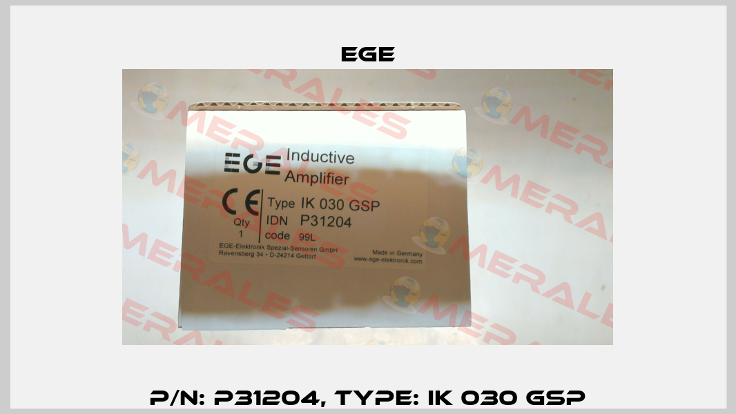 p/n: P31204, Type: IK 030 GSP Ege