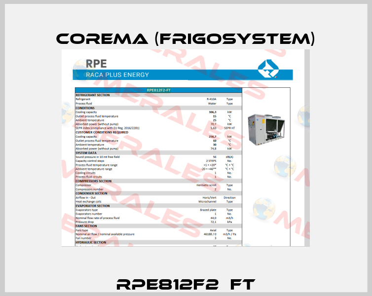 RPE812F2‐FT Corema (Frigosystem)