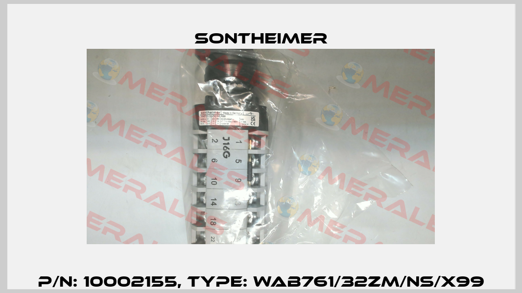 P/N: 10002155, Type: WAB761/32ZM/NS/X99 Sontheimer