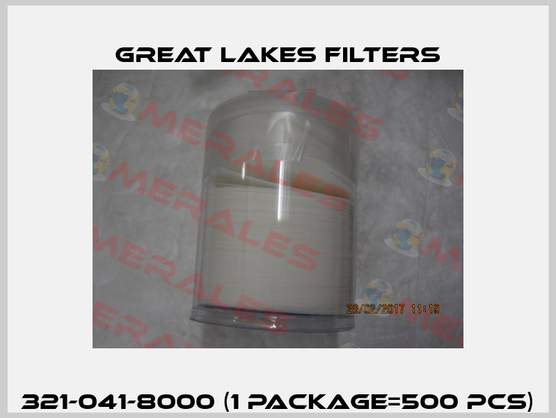 321-041-8000 (1 Package=500 pcs) Great Lakes Filters