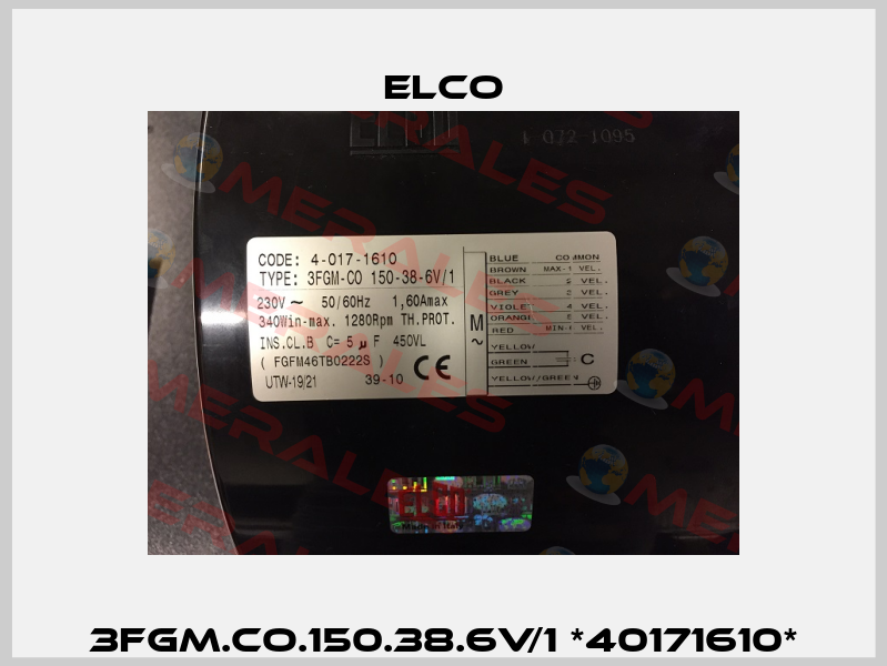 3FGM.CO.150.38.6V/1 *40171610* Elco