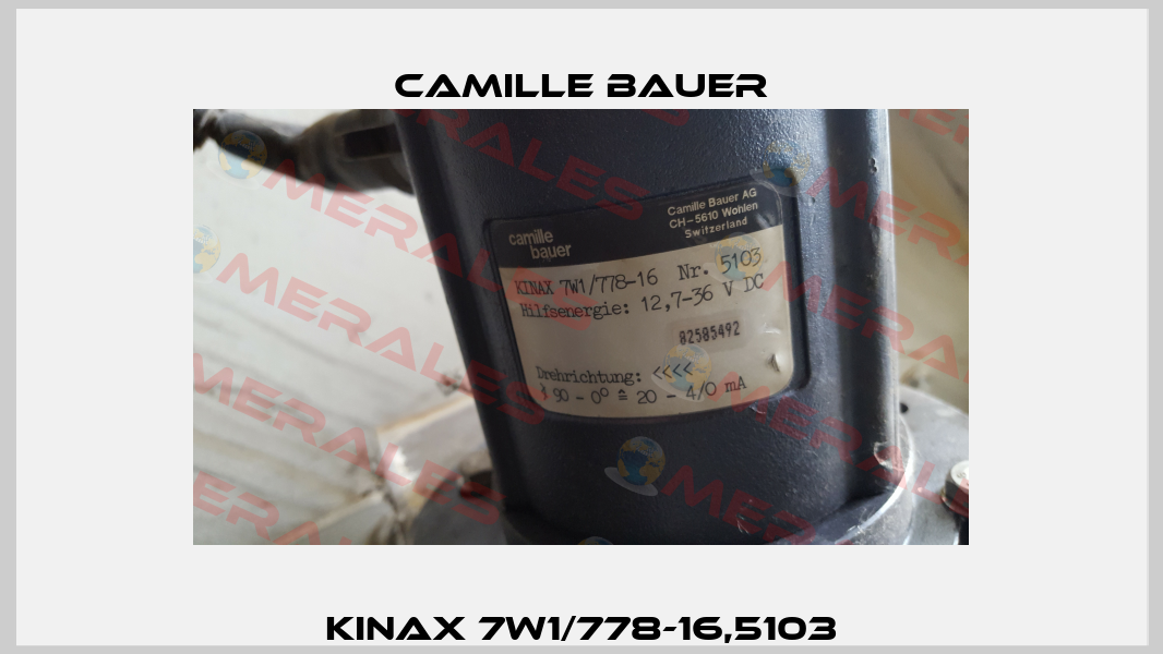 KINAX 7W1/778-16,5103 Camille Bauer