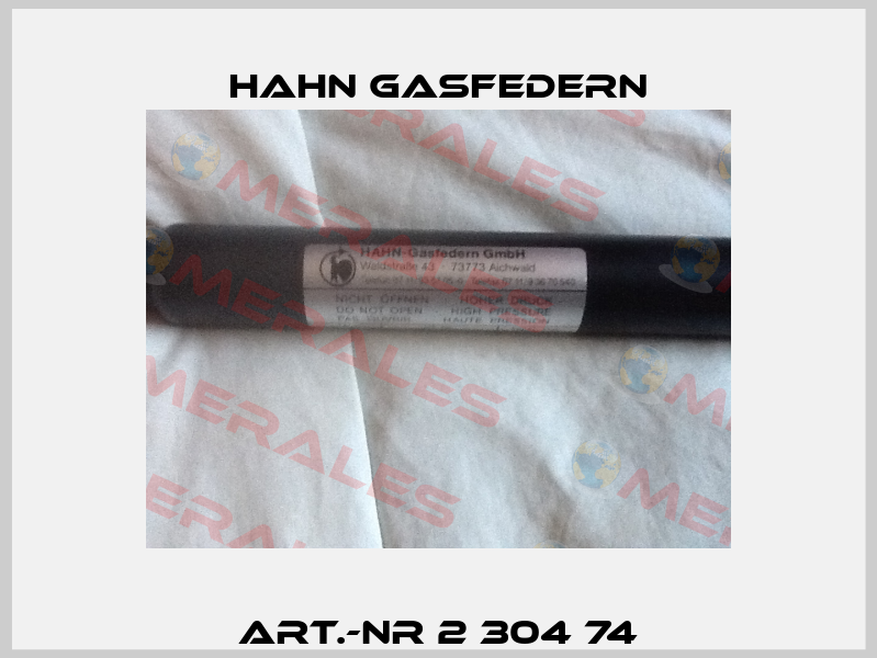 Art.-Nr 2 304 74 Hahn Gasfedern