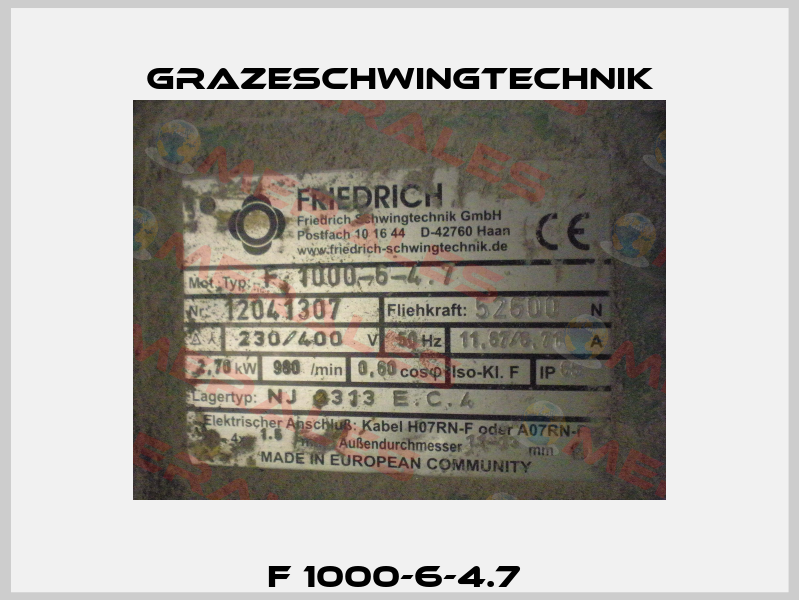 F 1000-6-4.7  GrazeSchwingtechnik