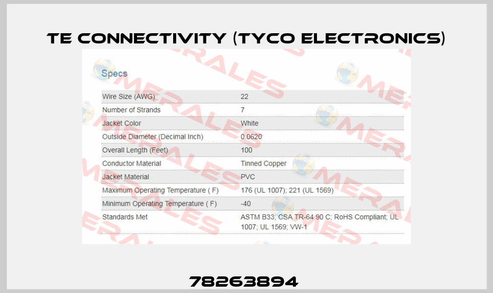 78263894  TE Connectivity (Tyco Electronics)