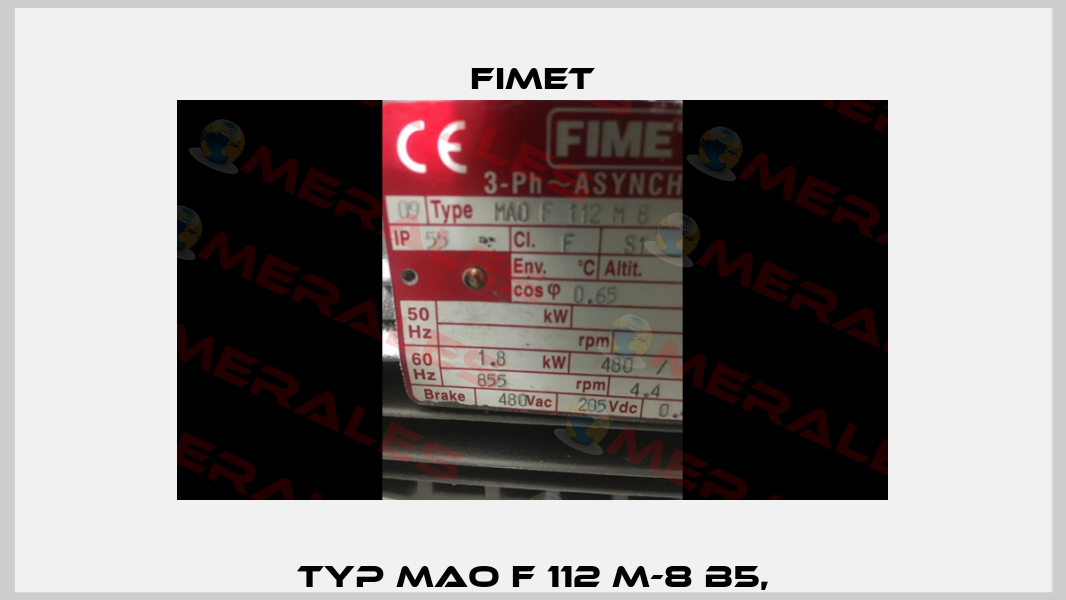 Typ MAO F 112 M-8 B5, Fimet