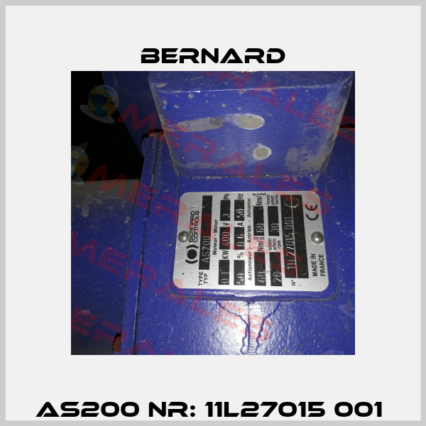 AS200 Nr: 11L27015 001  Bernard