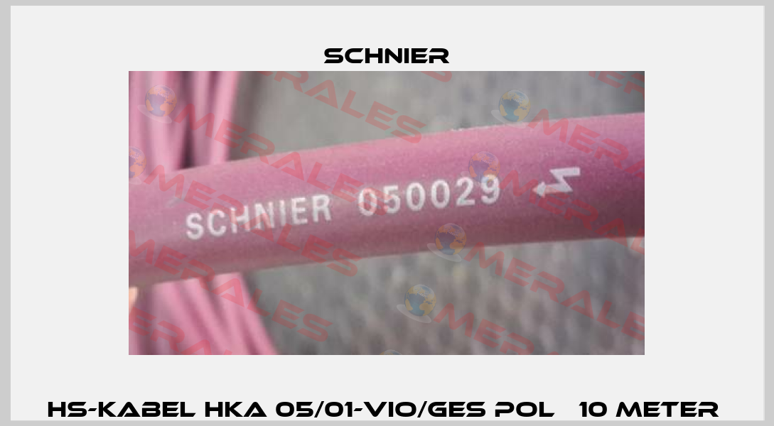 HS-Kabel HKA 05/01-vio/ges Pol   10 meter  SCHNIER
