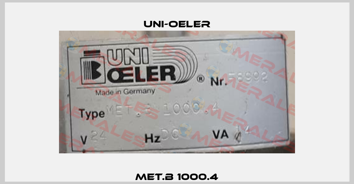 MET.B 1000.4 Uni-Oeler