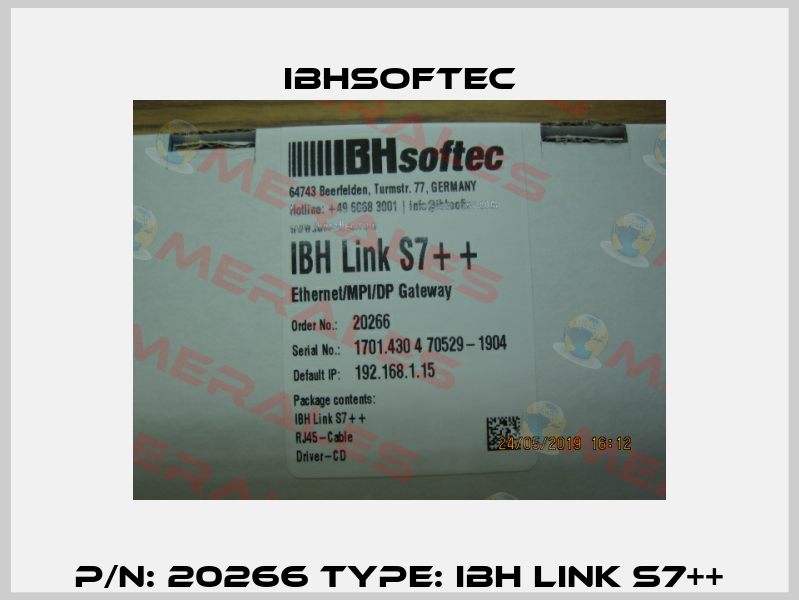 P/N: 20266 Type: IBH Link S7++ IBHsoftec