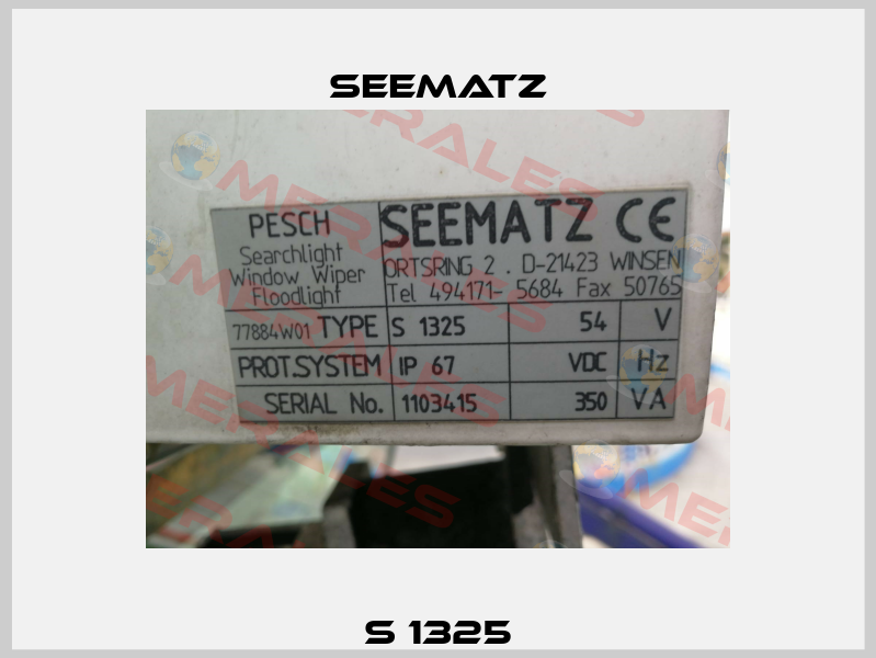 S 1325 Seematz