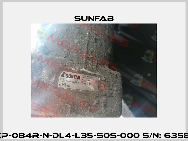 SCP-084R-N-DL4-L35-S0S-000 S/N: 635815 Sunfab