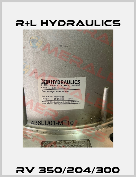 RV 350/204/300 R+L HYDRAULICS