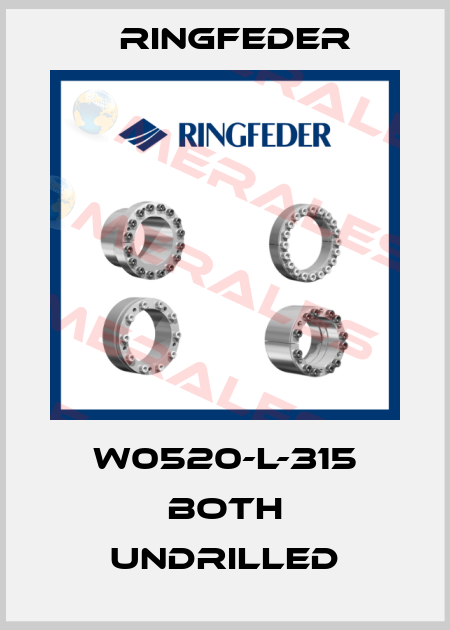 W0520-L-315 both undrilled Ringfeder