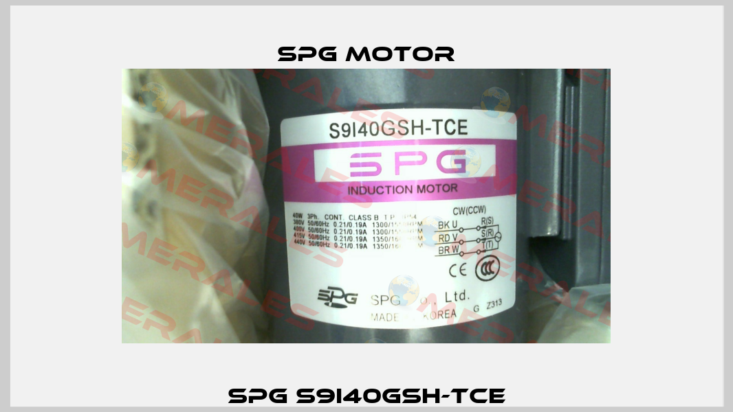 SPG S9I40GSH-TCE Spg Motor